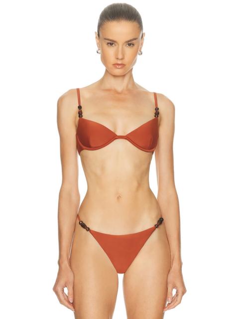 SIR. Lombardi Beaded Bikini Top