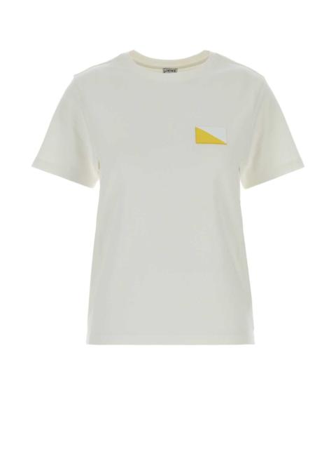 Loewe Loewe Women White Cotton Blend T-Shirt