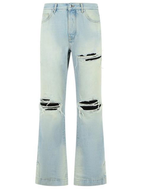 AMIRI Amiri 'FLARE' Light Blue Cotton Jeans