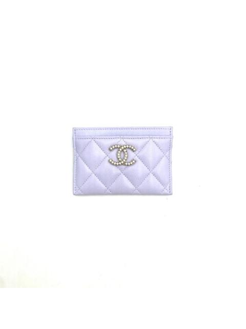Chanel 2025 CC Light Purple Caviar Card Slot