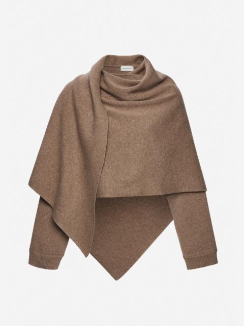 MAGDA BUTRYM Poncho sweater in beige
