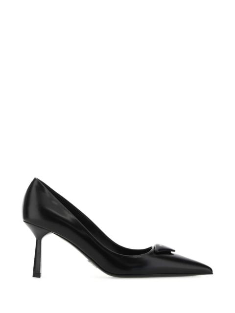 Prada Women Black Leather Pumps
