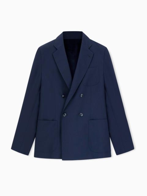 GIORGIO ARMANI UPTON LINE DOUBLE-BREASTED JACKET IN CASHMERE