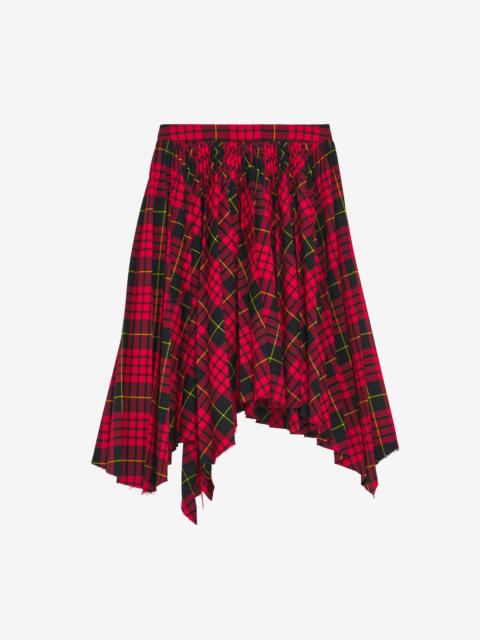 Alexander McQueen MacQueen' Tartan Asymmetric Skirt