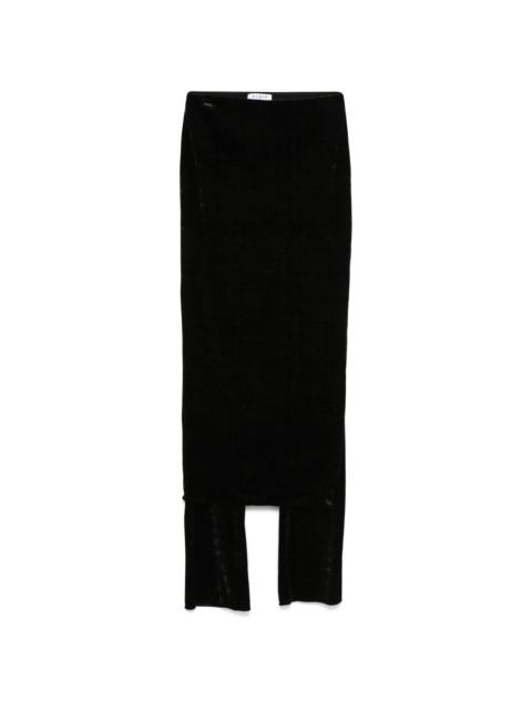 Alaïa velvet skirt trousers