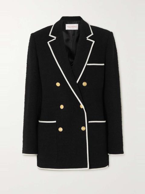 Valentino Double-breasted wool-blend bouclé blazer