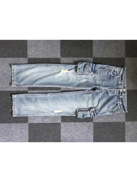 Other Designers Military - CP121 CUBE SUGAR Japan Distressed Cargo Jeans