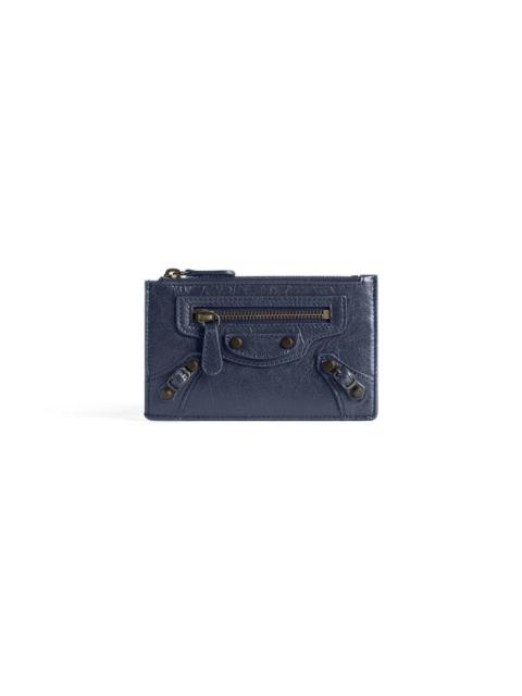 BALENCIAGA Women's Le City Long Coin And Card Holder in Dark Maree
