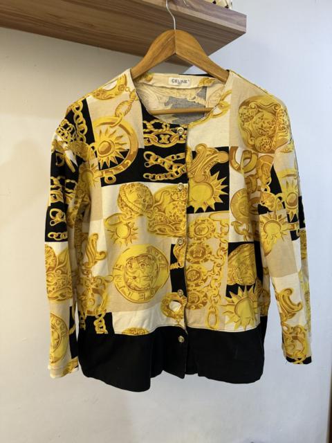 CELINE Vintage Celine By Hedi Slimane Chain Button Up L/S Shirt