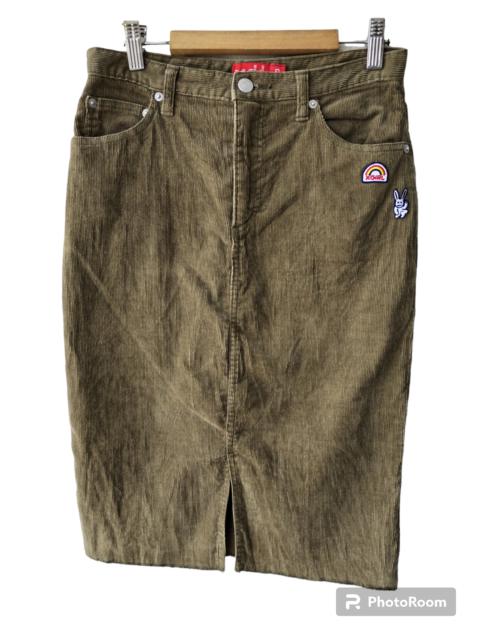 Other Designers Japanese Brand - X-Girl Corduroy Patches Olive Skirt