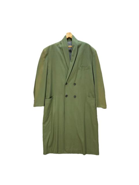 Other Designers Vintage - YOHJI YAMAMOTO Pour Homme Wool Green Long Coat #A57-1306