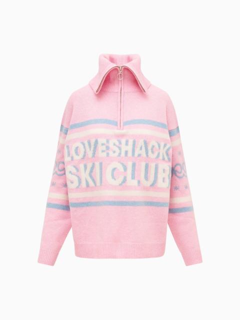 LoveShackFancy Mitsy Wool Ski Club Sweater