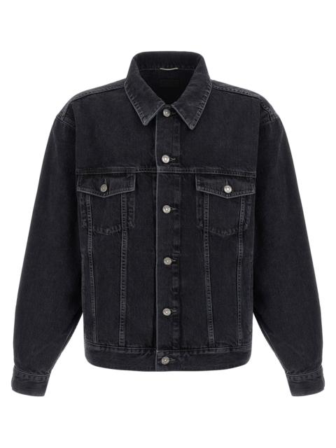 SAINT LAURENT Trucker Puffer Jackets Black