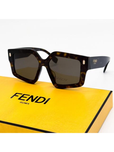 FENDI NEW FE40162F 52E GEOMETRIC WOMEN SUNGLASSES FENDI