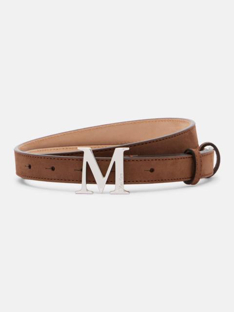 Mclassic 20 logo suede belt