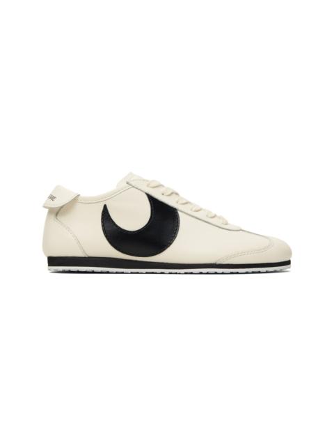 Marine Serre Off-White Matte Leather MS Astra Sneakers
