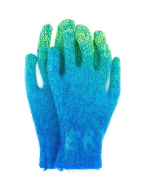 Multicolor Mohair Blend Gloves