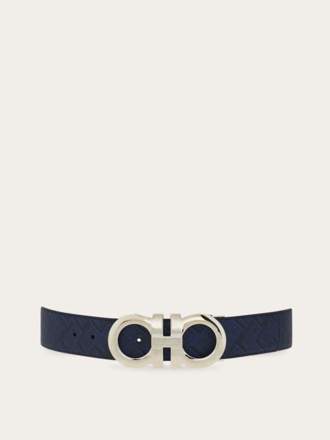 FERRAGAMO Reversible and adjustable Gancini belt