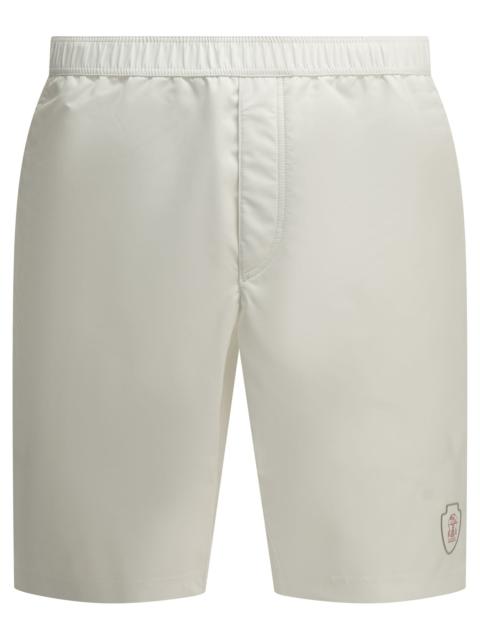 Brunello Cucinelli Brunello Cucinelli Logo Shorts White Men