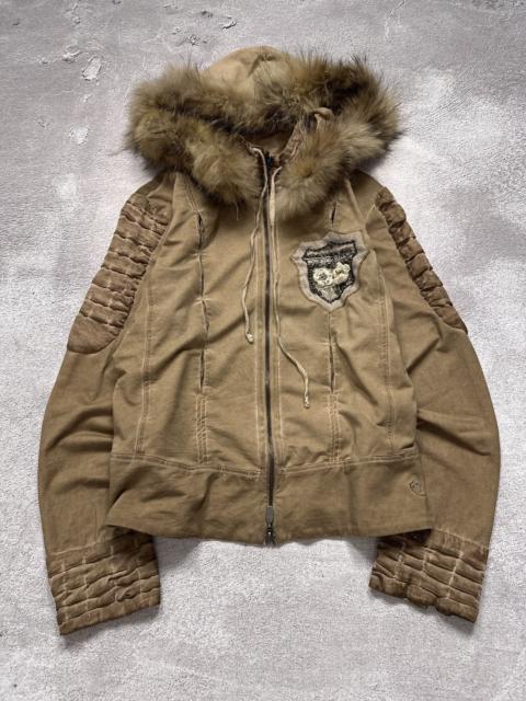 Other Designers Japanese Brand - Y2K LGB IfSixWasNine Style Real Fur Zip Hoodie Japanese Rare