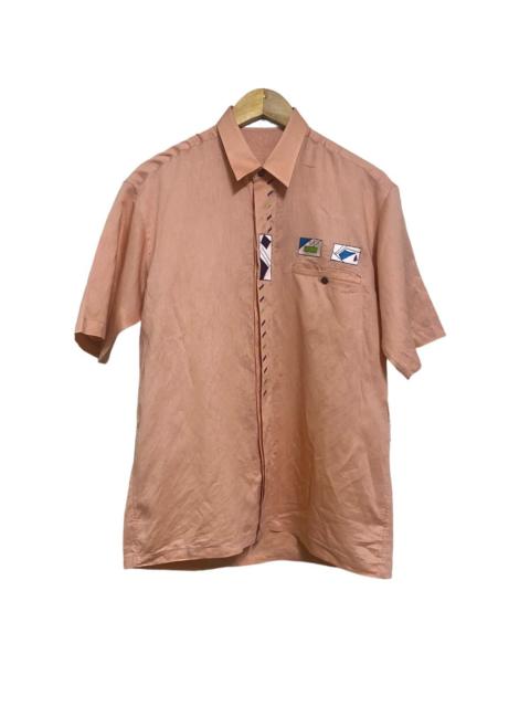 BALENCIAGA Vintage Balenciaga Linen Shirt Button Up
