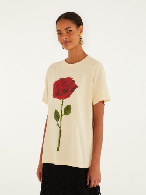 FARM RIO Sand Feminist Organic Cotton Relaxed T-Shirt