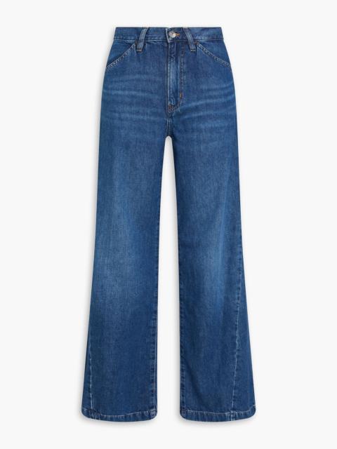 FRAME Le Baggy Palazzo high-rise wide-leg jeans