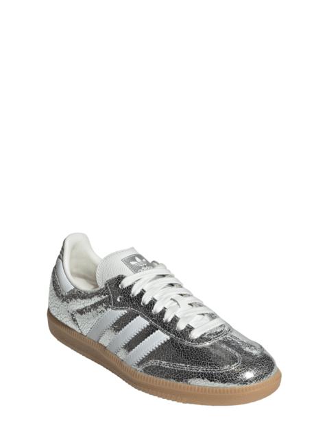 adidas adidas Samba OG Sneaker in Silver Metallic/White/White at Nordstrom