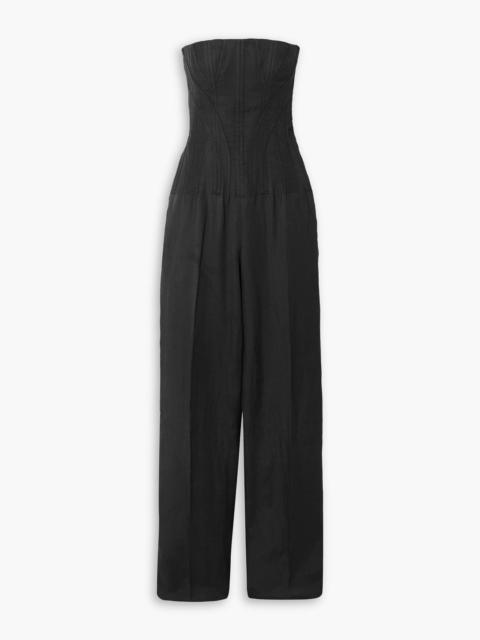 Stella McCartney Strapless twill jumpsuit