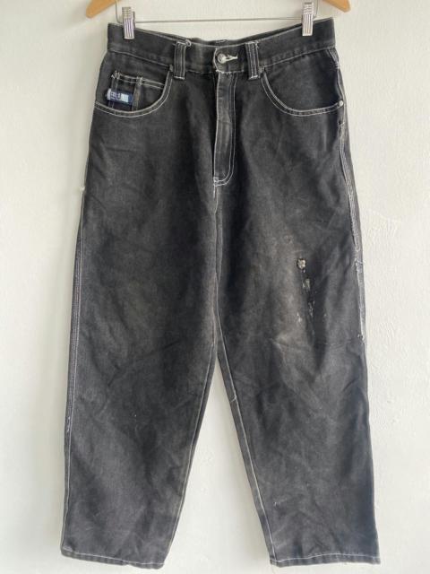 Other Designers Vintage - Y2k Pelle Pelle Embroidered Baggy Pants Distressed Thrashed