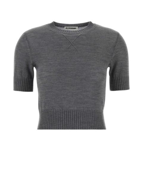 Jil Sander Jil Sander Women Dark Grey Wool Sweater