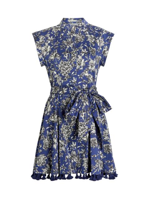 Alice + Olivia Alice + Olivia Lucy Floral Stretch-cotton Mini Dress