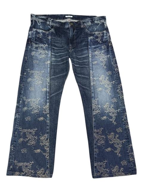 Other Designers RARE! Eternal Kura Dragon Jacquard Denim Made in Japan