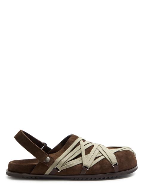 Rick Owens Rick Owens Mega Lace Suede Mules