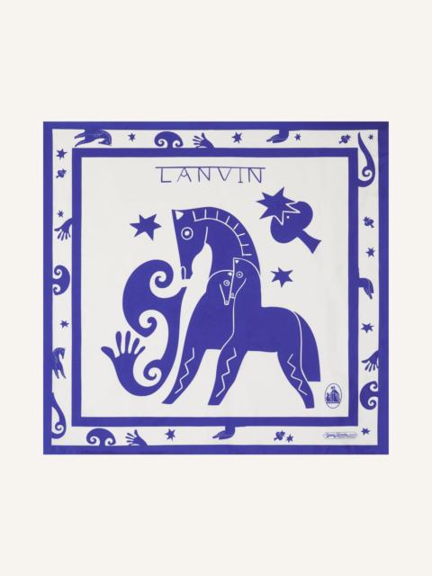 Lanvin LUNAR YEAR PRINT SILK SCARF