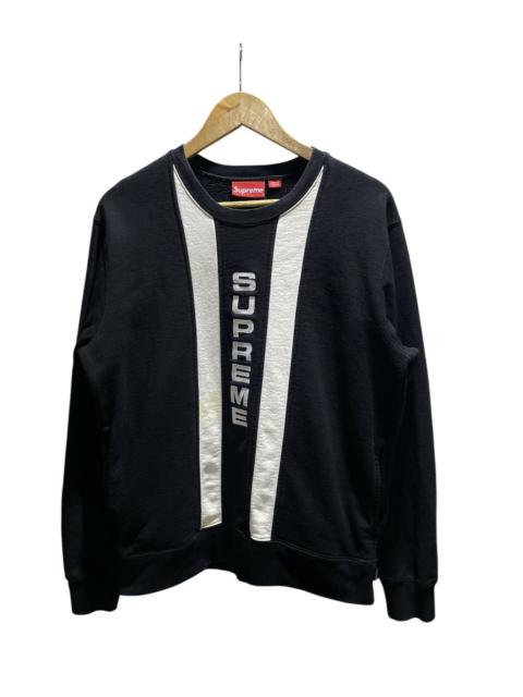 Supreme FW13 Supreme Vertical Logo Panel Crewneck