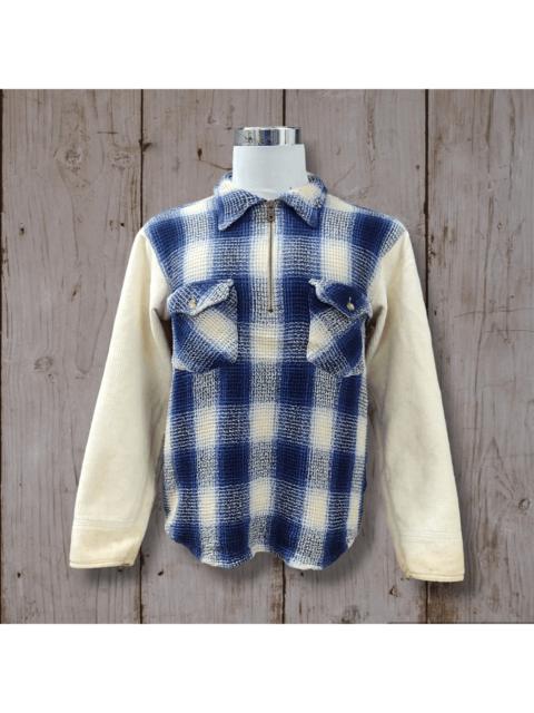 Japan Blue - BLUE WAY COMPANY Half Zipper Knitted Sweater Jacket