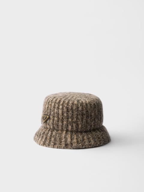 Prada Mélange knit bucket hat