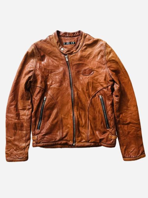 Other Designers Japanese Brand - Vintage Varde77 Riders Leather Jacket