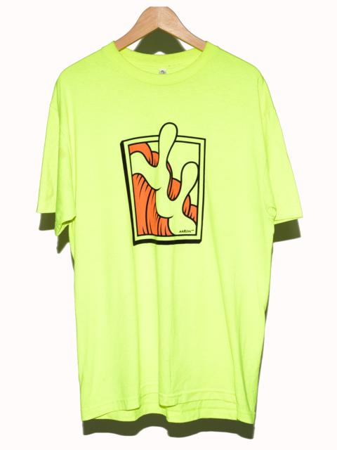 Other Designers Aaron Kai Neon Wave Tee