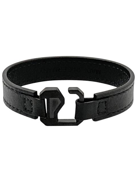 Montblanc Montblanc Extreme Black Leather Bracelet, Size 68