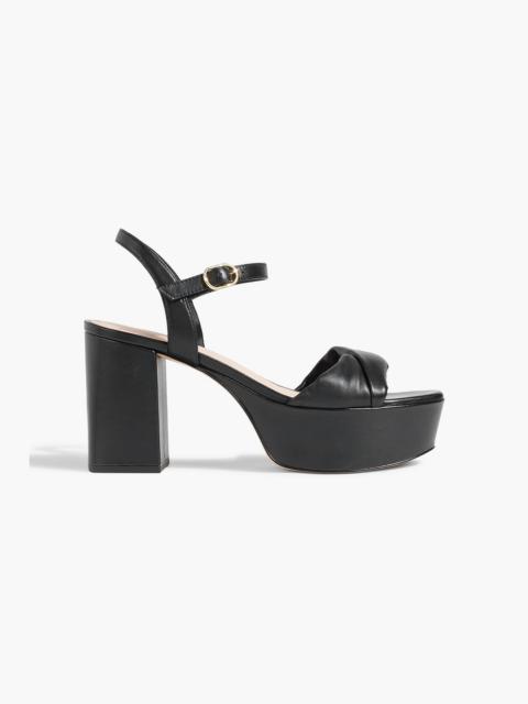 Stuart Weitzman Everly leather platform sandals