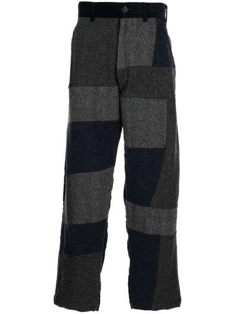Comme des Garçons SHIRT patchwork-detail straight trousers