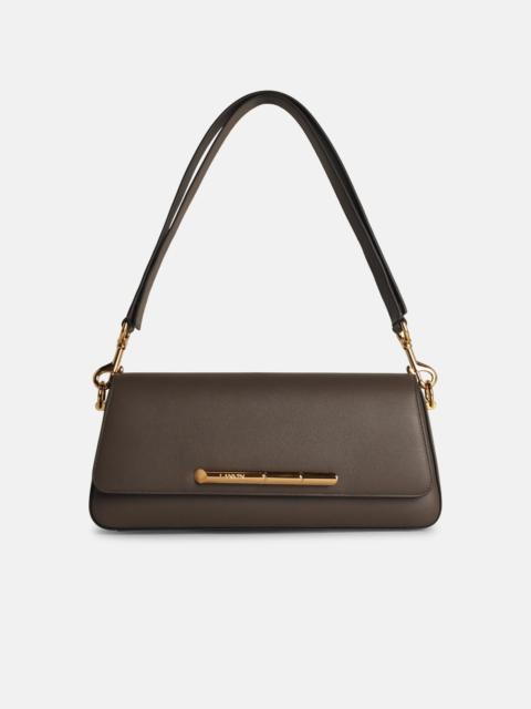 'SEQUENCE' BROWN LEATHER CROSSBODY BAG