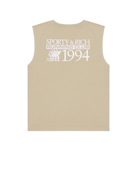 Sporty & Rich Finish Line Muscle Tee