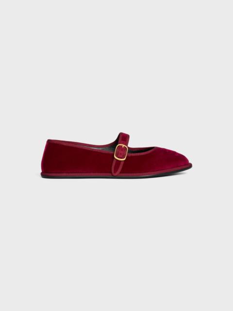 CELINE EVE TRIOMPHE MARY-JANE BALLERINA IN VELVET