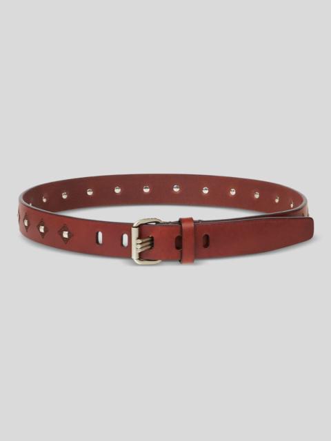 Etro LEATHER BELT WITH STUDS