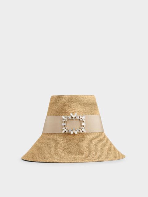 Roger Vivier Broche Vivier Hat in raffia