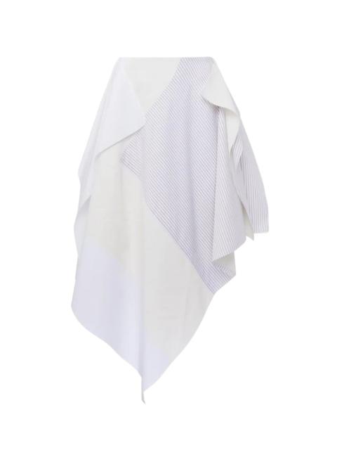 JW Anderson ASYMMETRIC PATCHWORK MIDI SKIRT