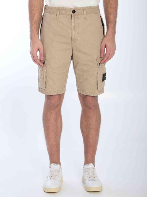 Stone Island Men Slim Cargo Bermuda Shorts